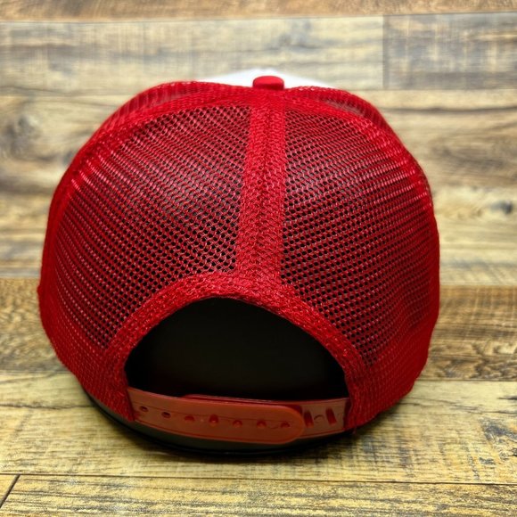 Kansas City Chiefs Mens Trucker Hat Red Snapback Retro Football Baseball Cap - Picture 5 of 8